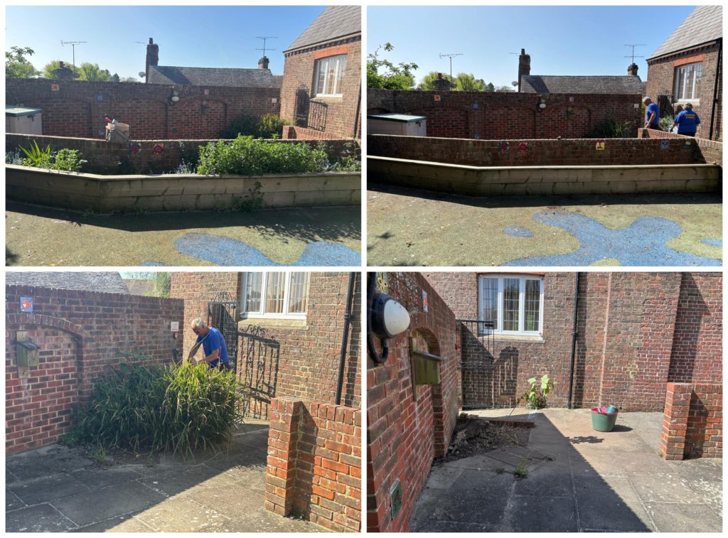 The Library Garden, Angmering in progress photographs