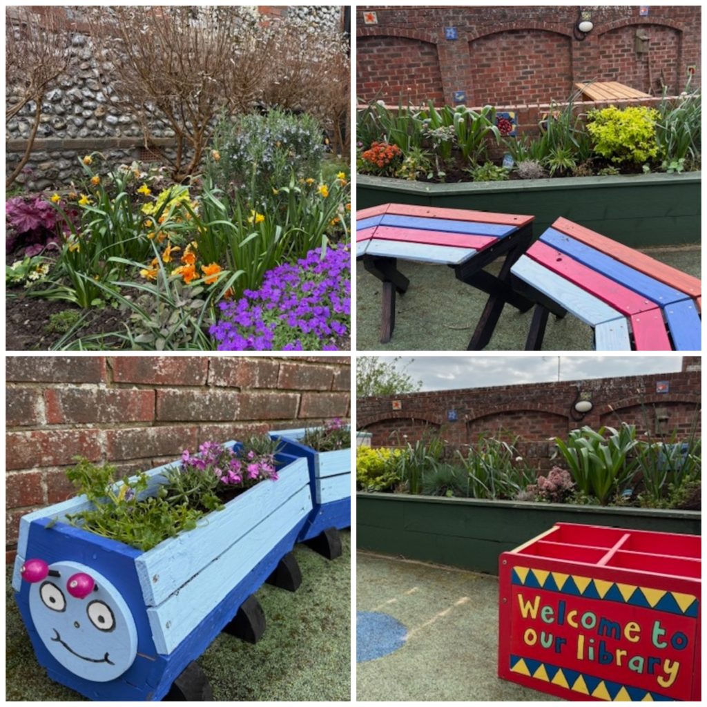 Angmering Library Garden project assisted by Angmering in Bloom