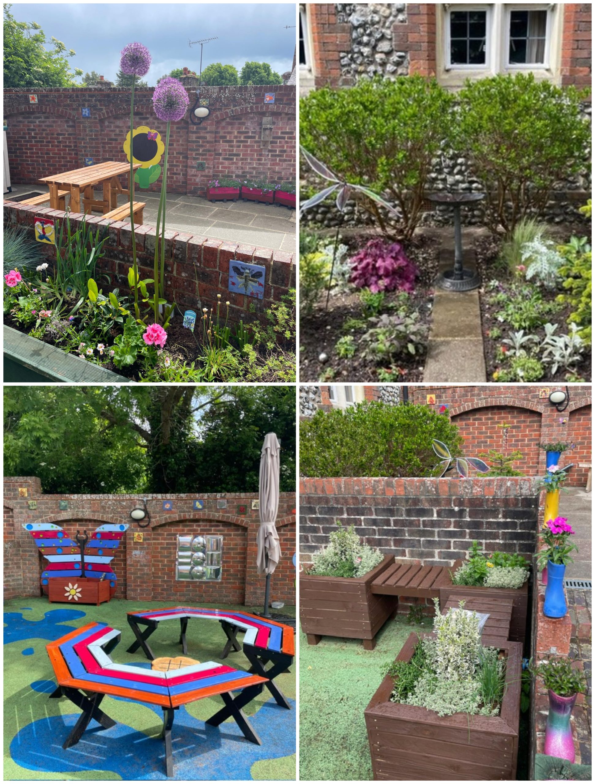 Angmering Library garden supported by Angmering in Bloom